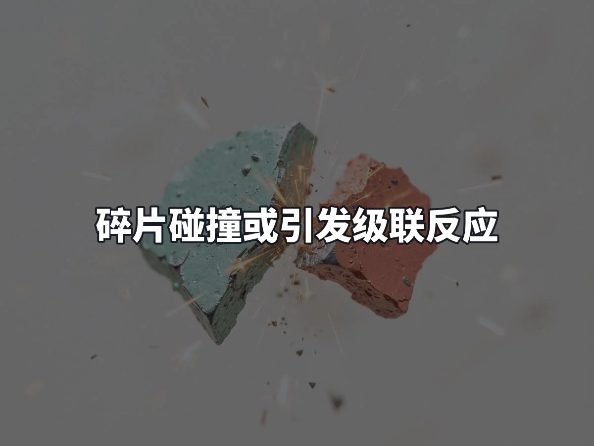 碎片碰撞或引发级联反应