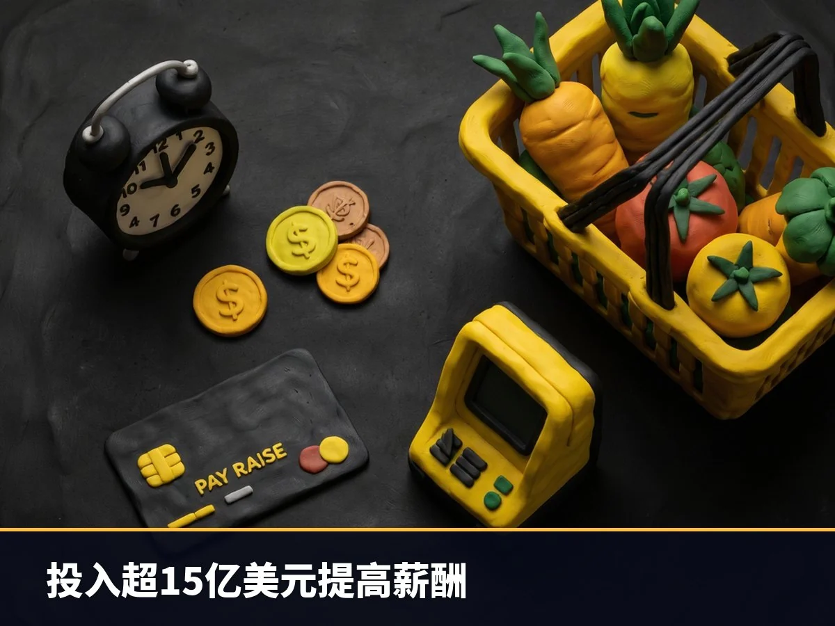 投入超15亿美元提高薪酬