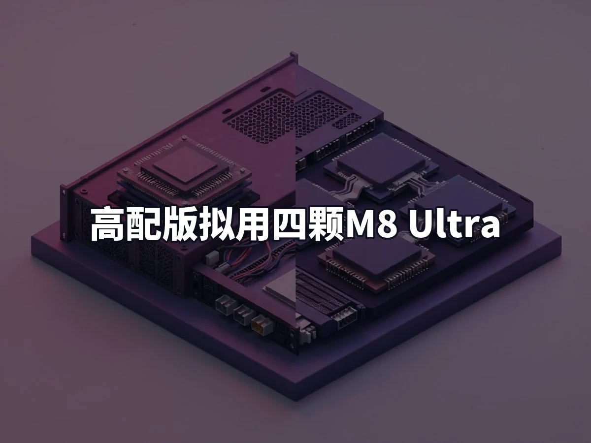高配版拟用四颗M8 Ultra