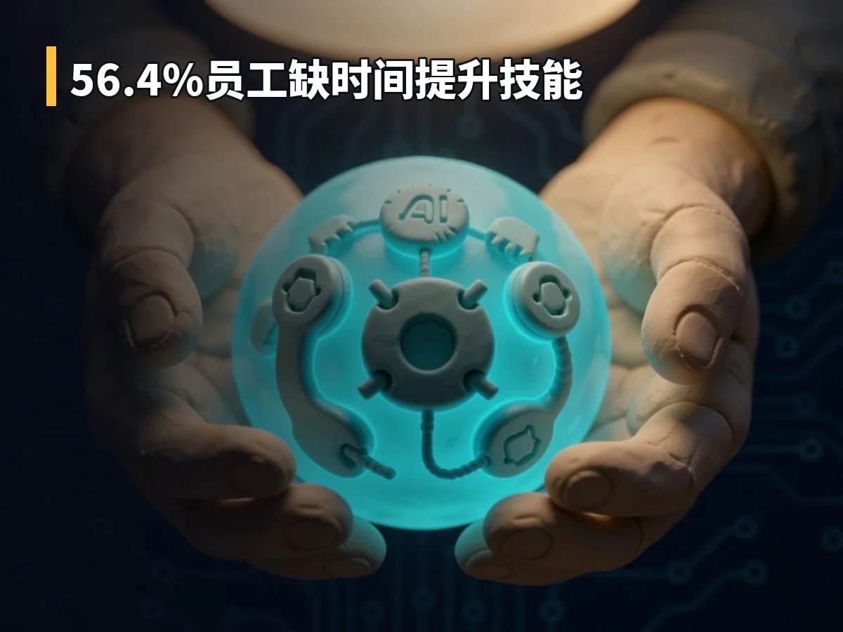 56.4%员工缺时间提升技能