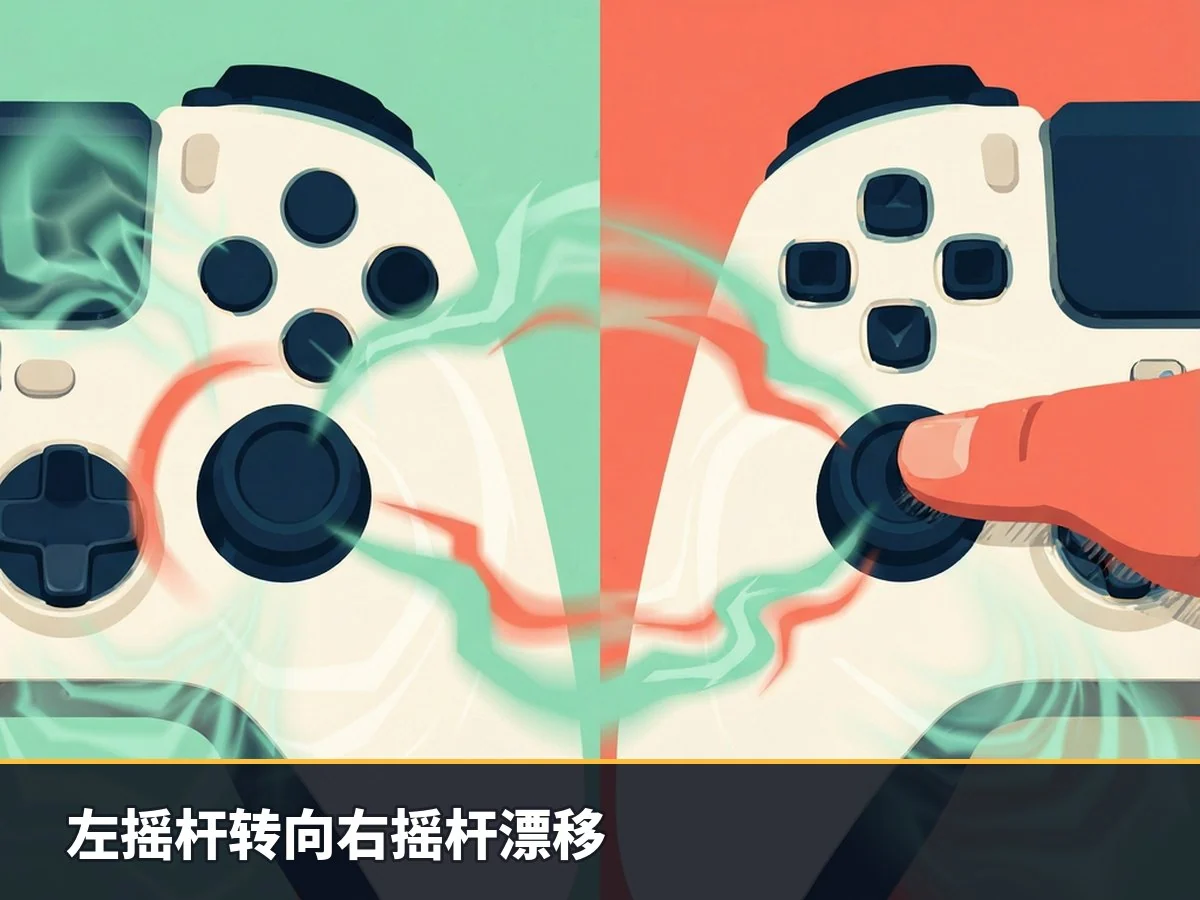左摇杆转向右摇杆漂移