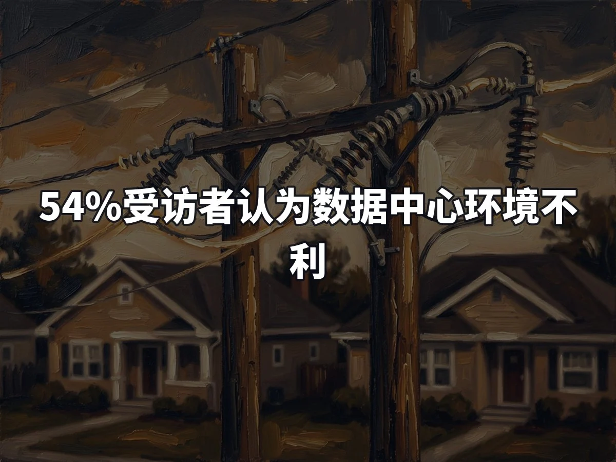54%受访者认为数据中心环境不利