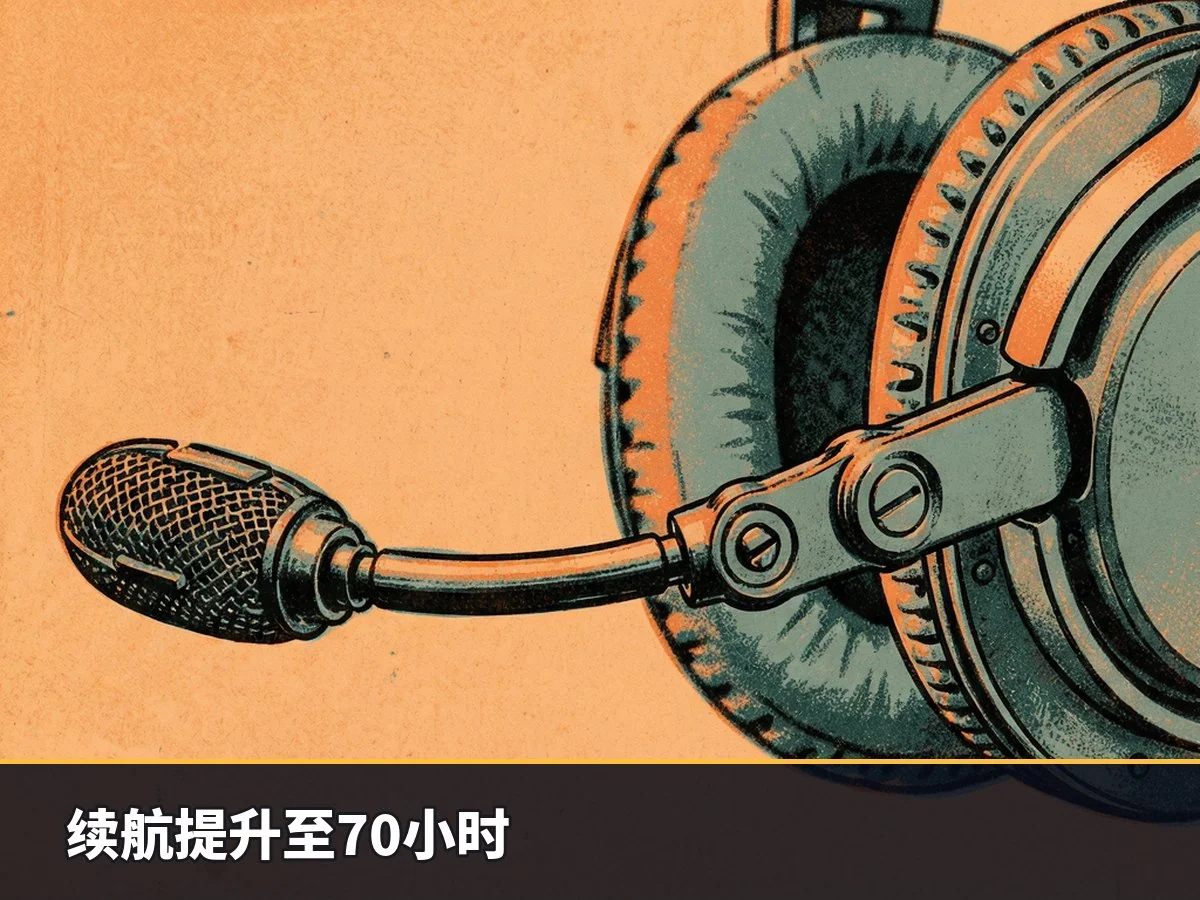 续航提升至70小时