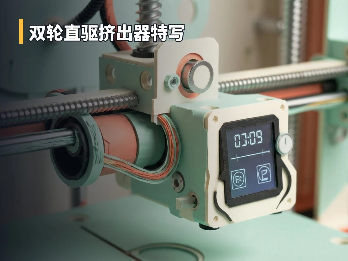 双轮直驱挤出器特写