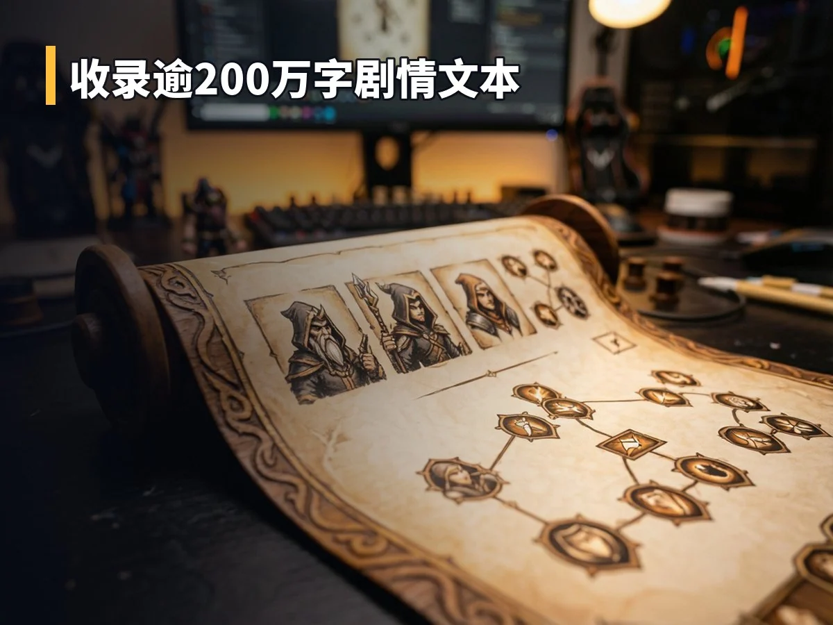 收录逾200万字剧情文本