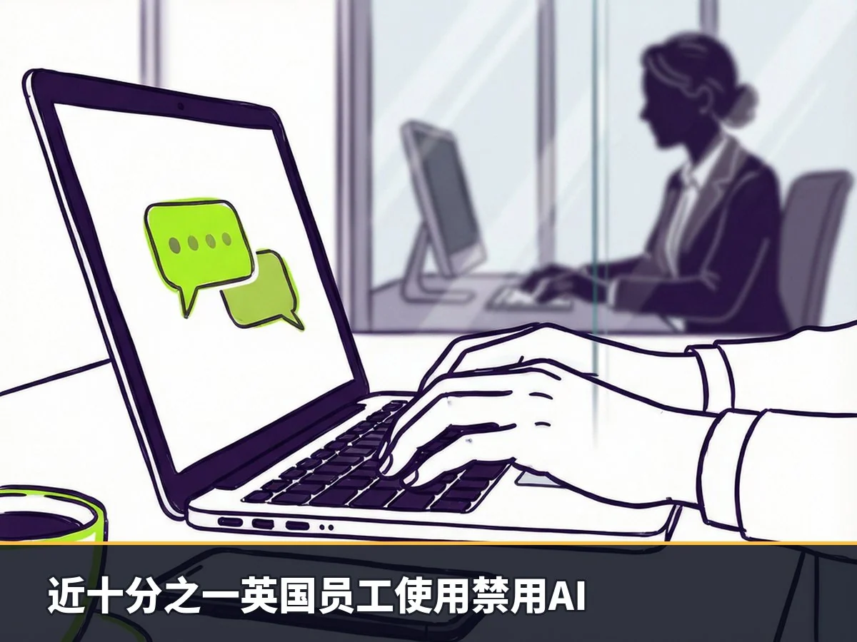 近十分之一英国员工使用禁用AI