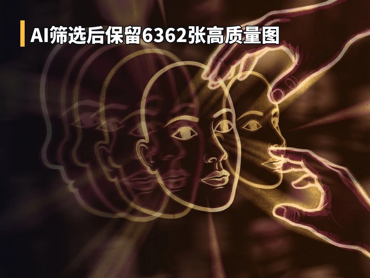 AI筛选后保留6362张高质量图