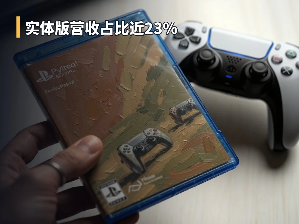 实体版营收占比近23%