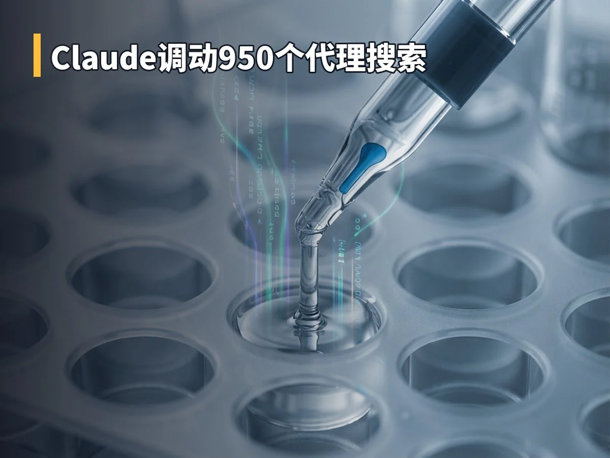 Claude调动950个代理搜索