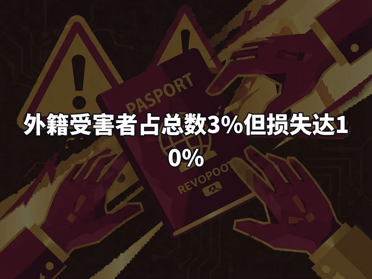 外籍受害者占总数3%但损失达10%