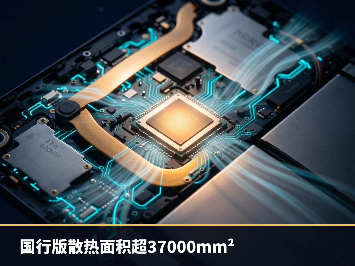 国行版散热面积超37000mm²