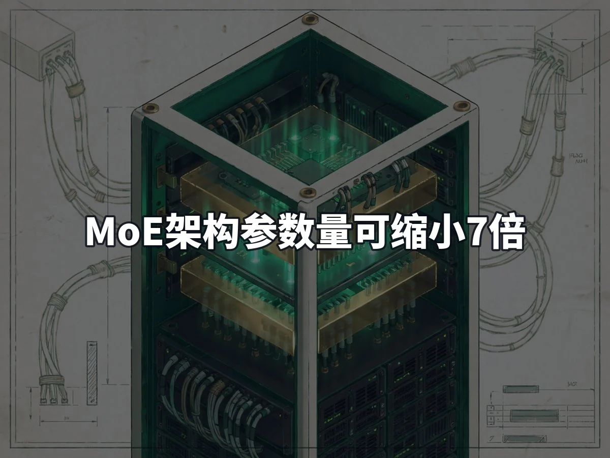 MoE架构参数量可缩小7倍