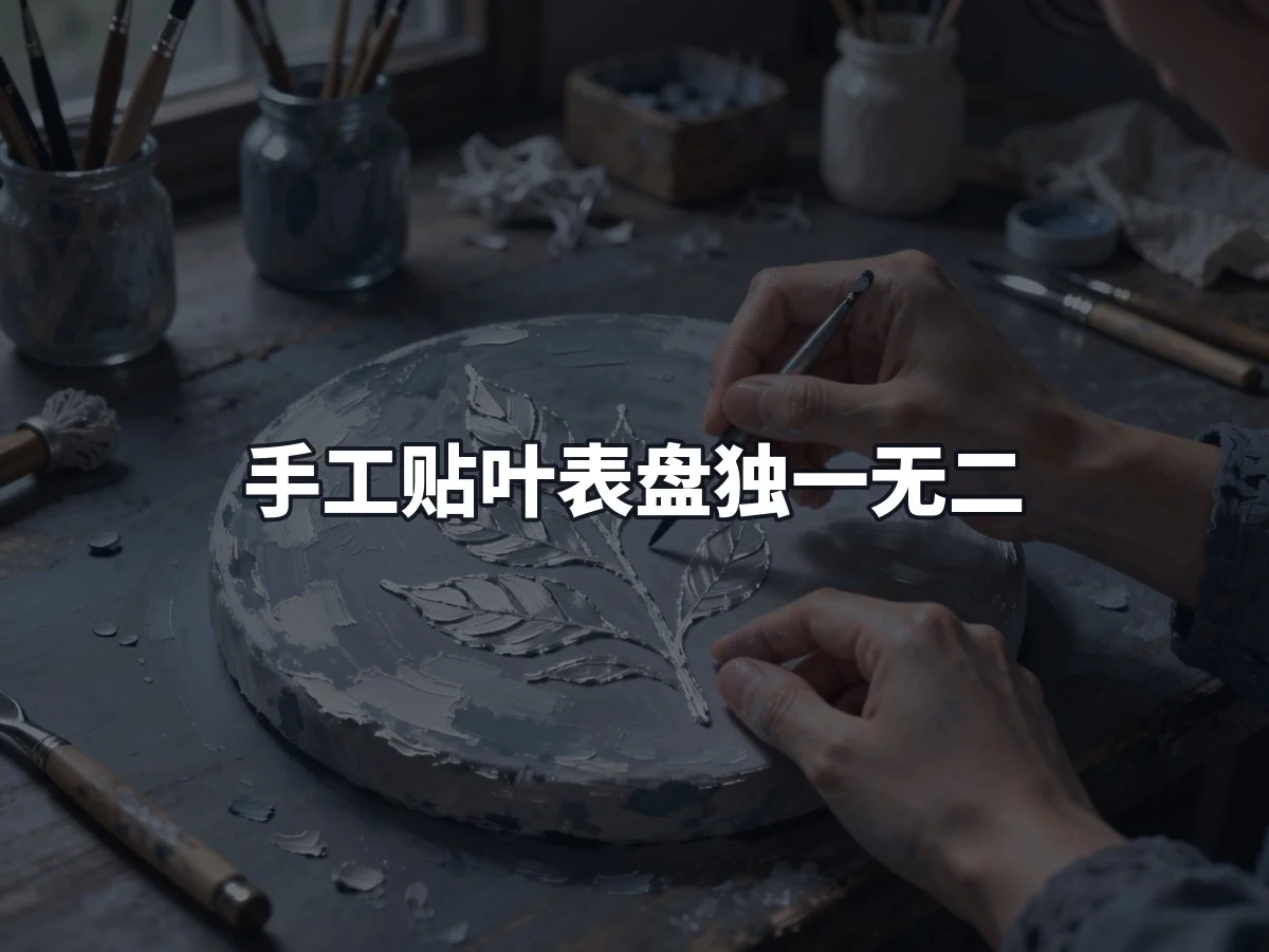手工贴叶表盘独一无二