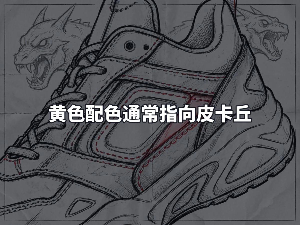 黄色配色通常指向皮卡丘