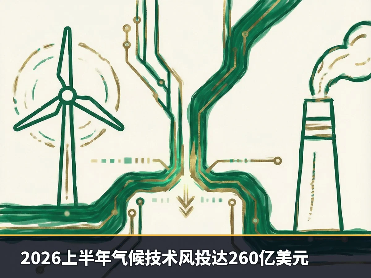 2026上半年气候技术风投达260亿美元