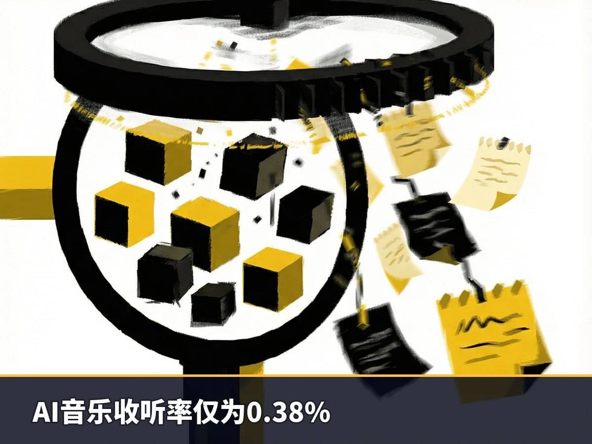 AI音乐收听率仅为0.38%
