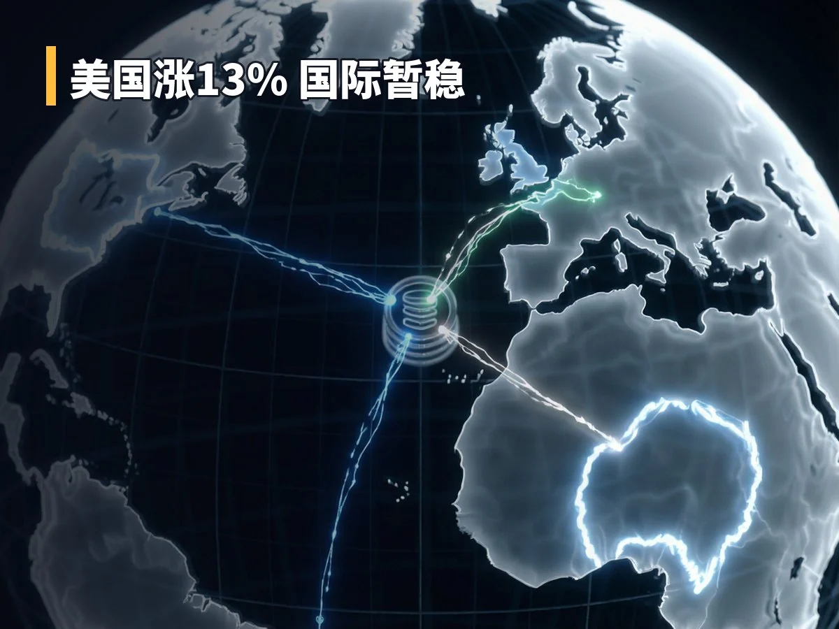 美国涨13% 国际暂稳