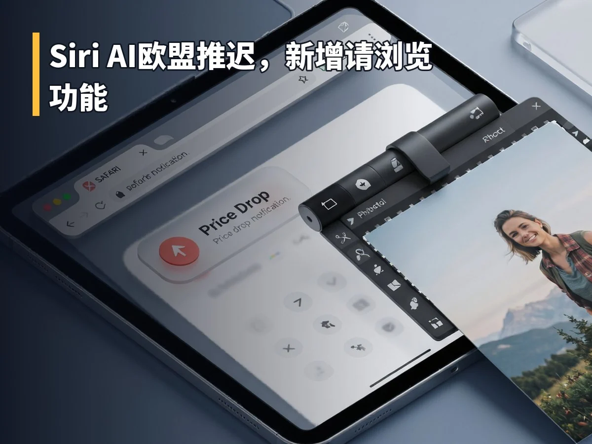 Siri AI欧盟推迟,新增请浏览功能