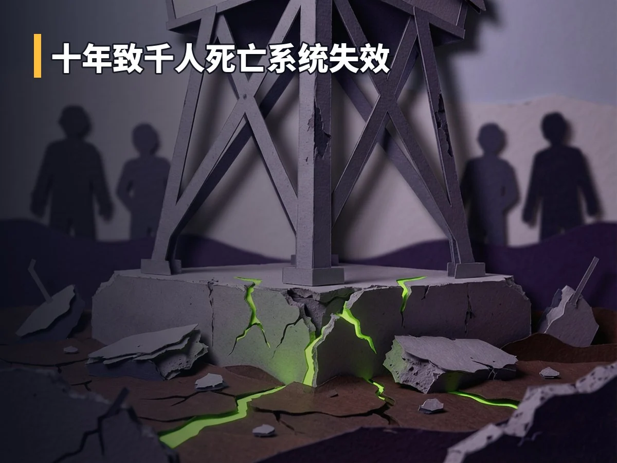 十年致千人死亡系统失效