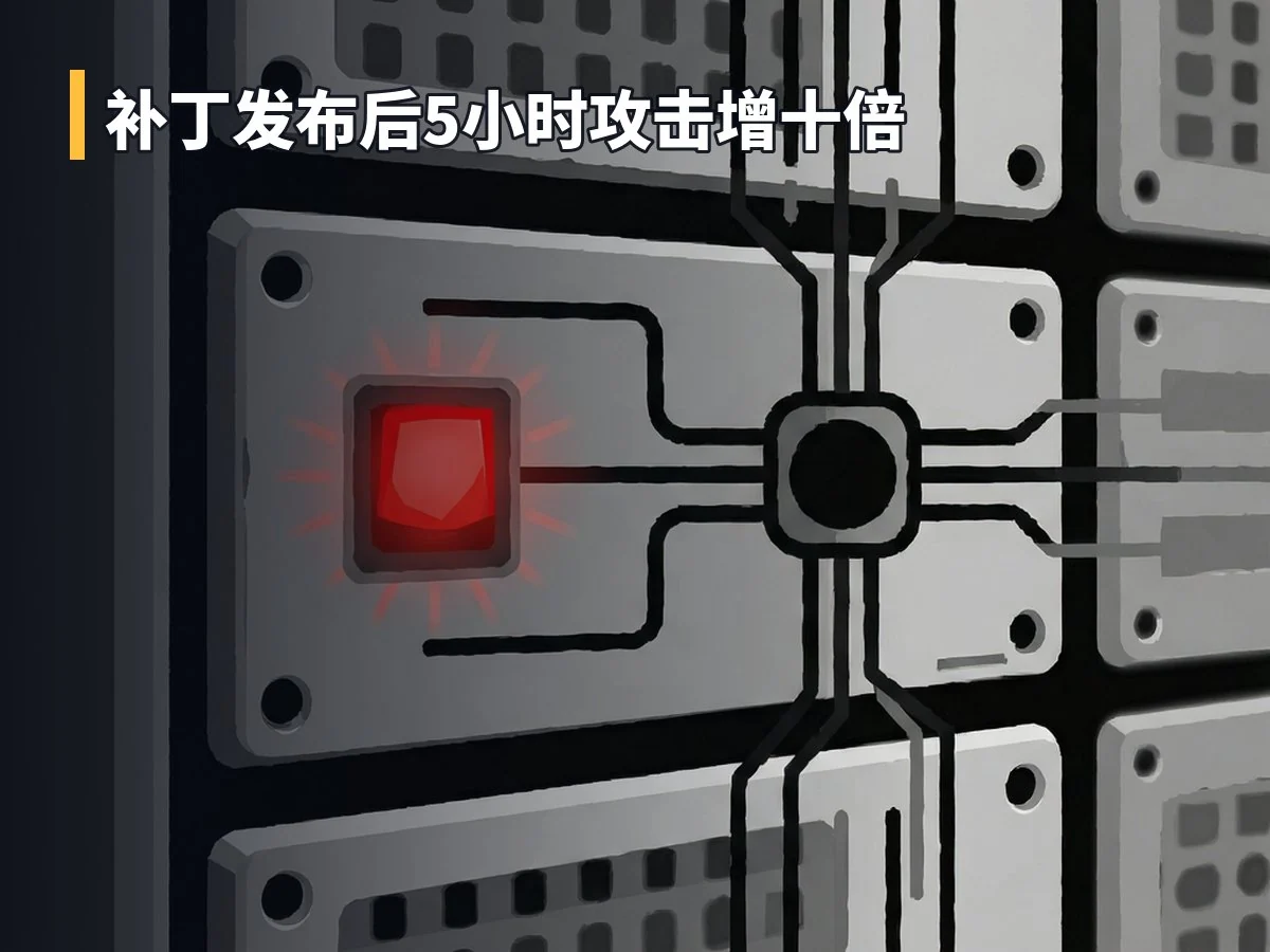 补丁发布后5小时攻击增十倍
