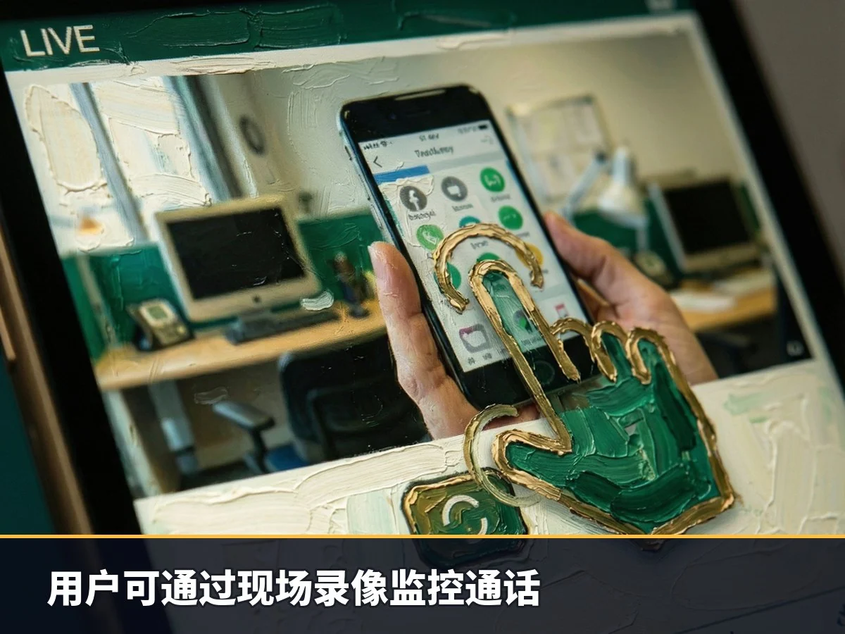 用户可通过现场录像监控通话