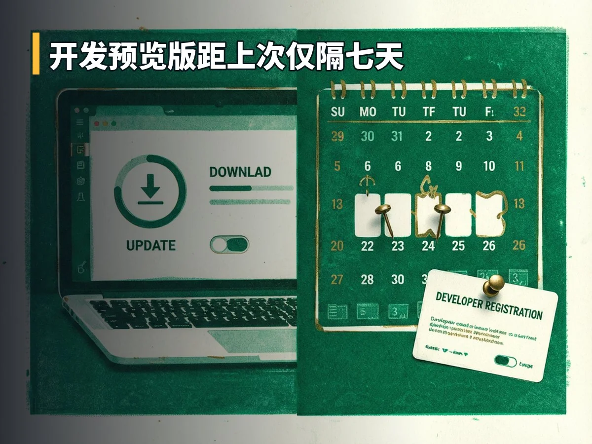 开发预览版距上次仅隔七天