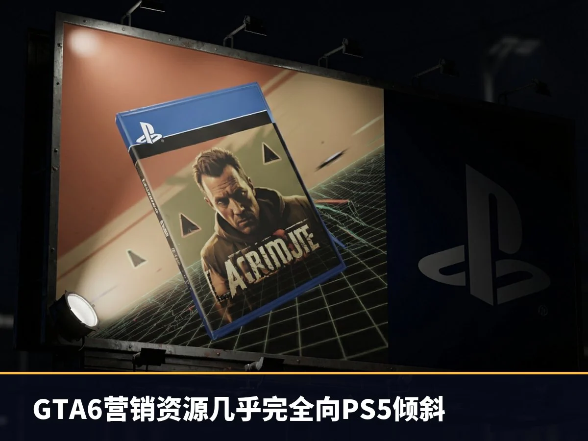 GTA6营销资源几乎完全向PS5倾斜