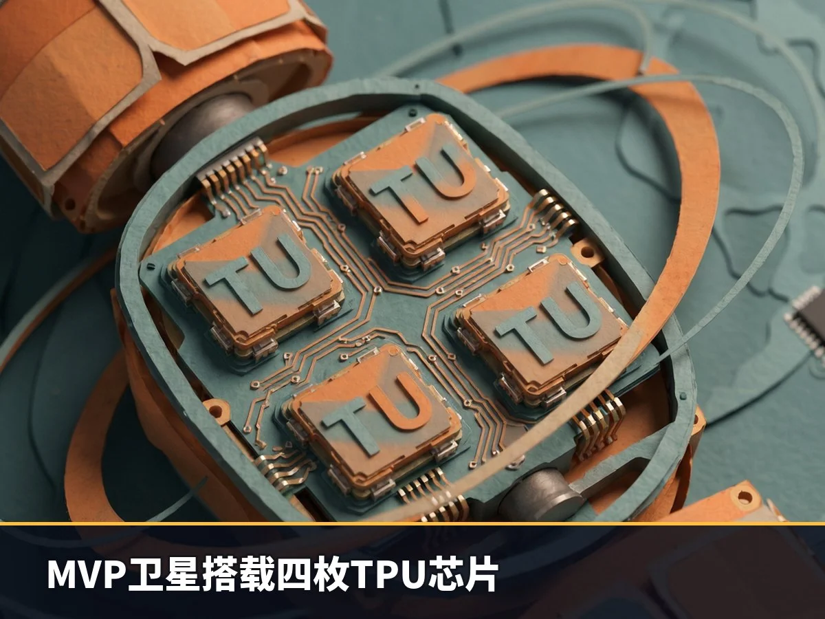 MVP卫星搭载四枚TPU芯片