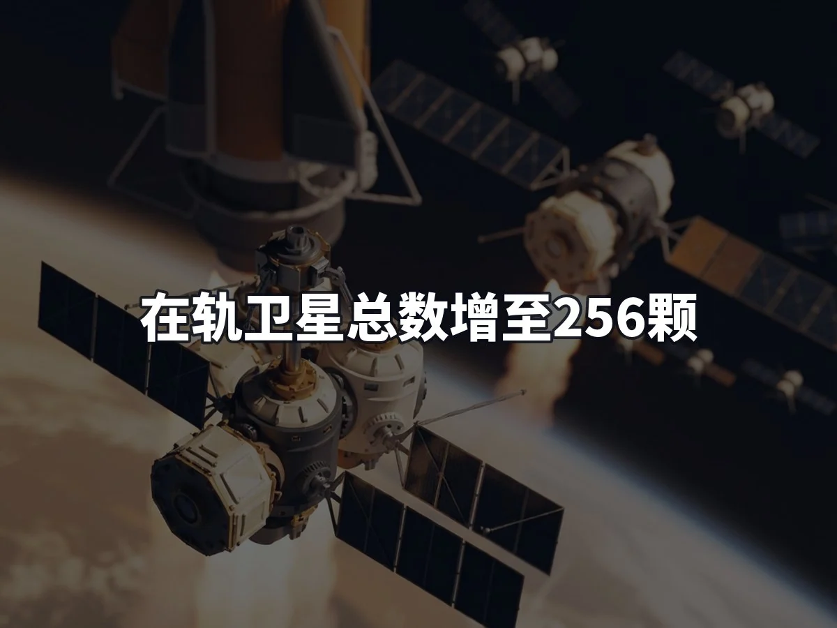 在轨卫星总数增至256颗