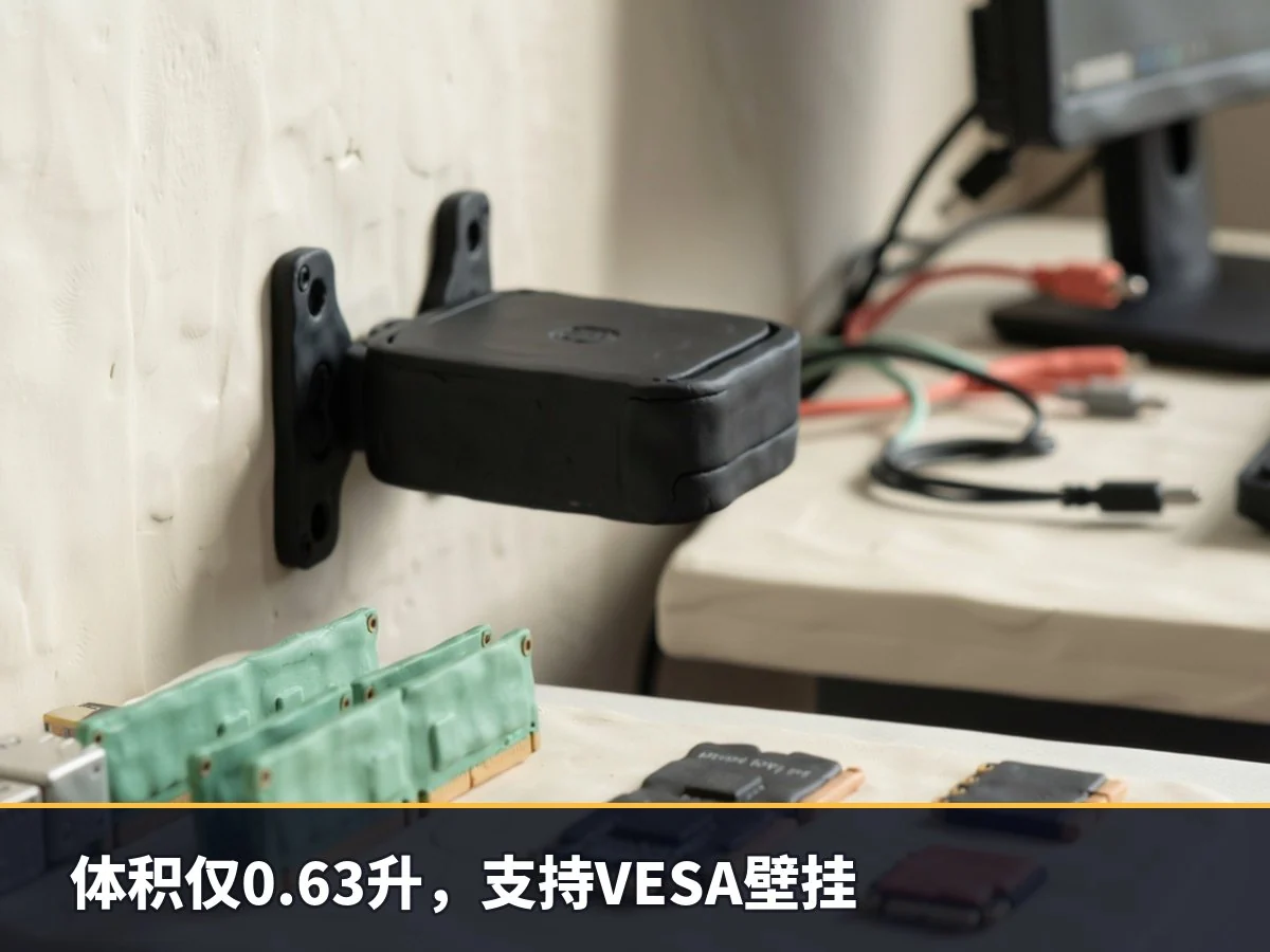 体积仅0.63升,支持VESA壁挂