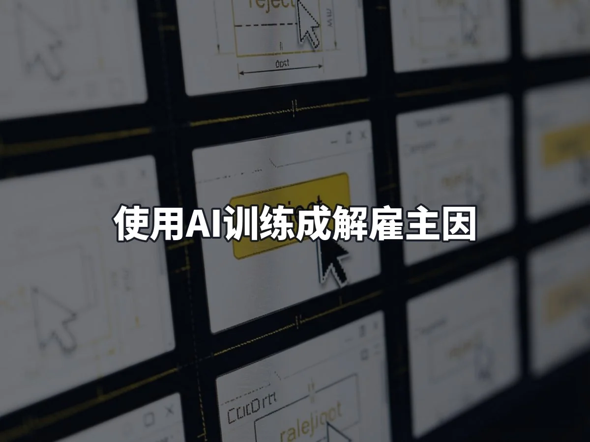 使用AI训练成解雇主因