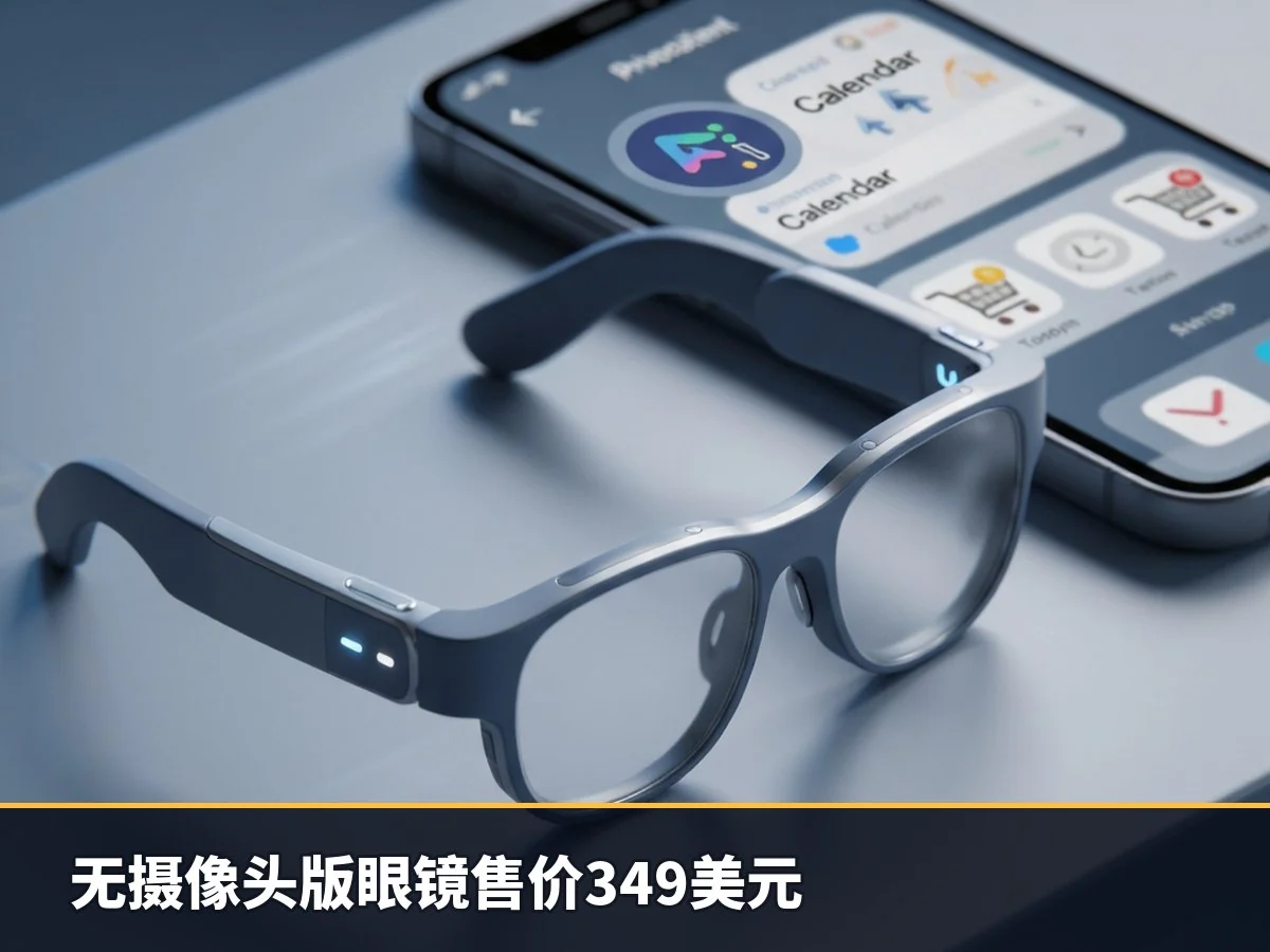 无摄像头版眼镜售价349美元