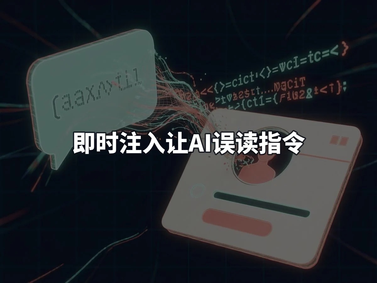 即时注入让AI误读指令