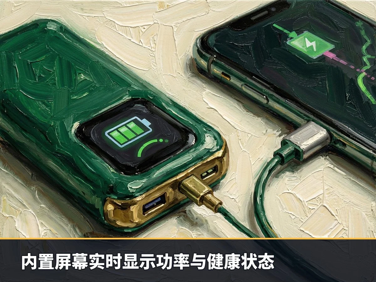 内置屏幕实时显示功率与健康状态