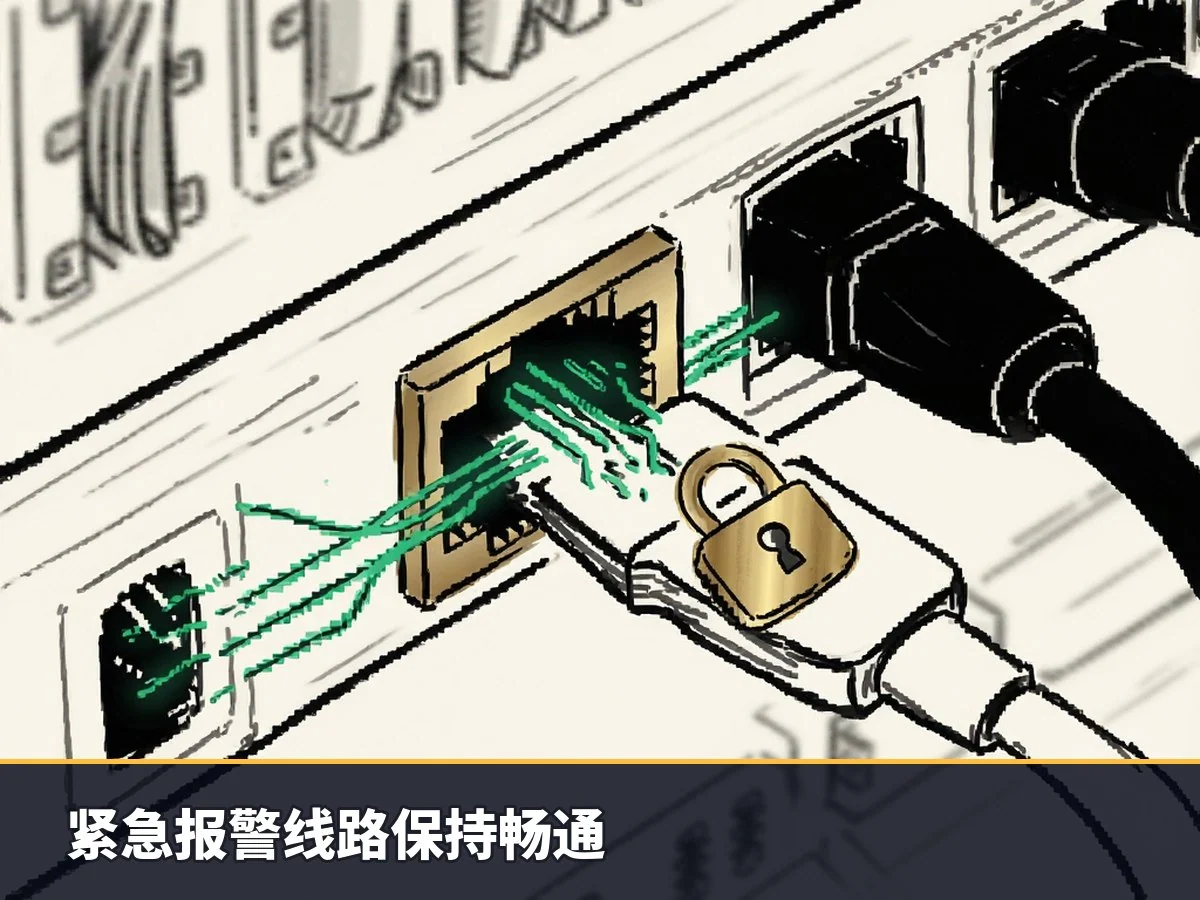 紧急报警线路保持畅通