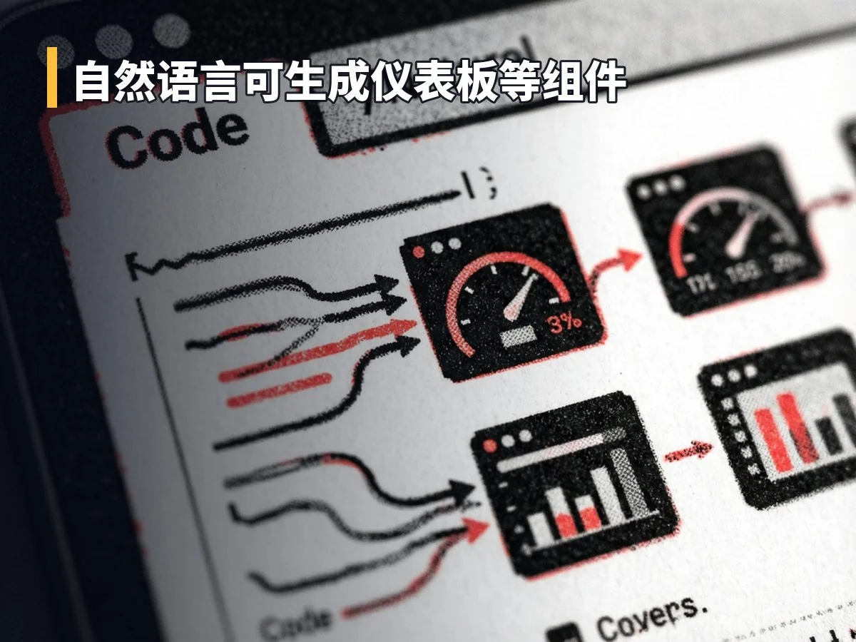自然语言可生成仪表板等组件
