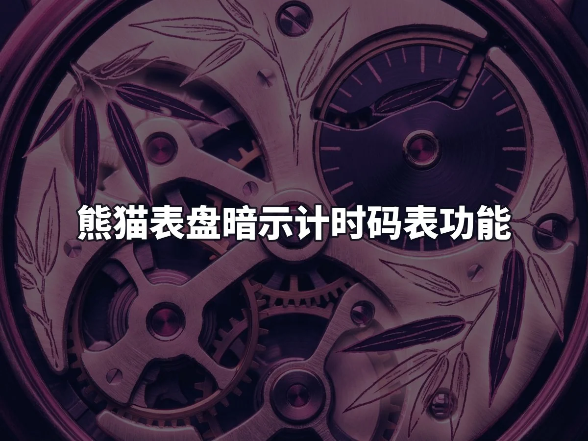 熊猫表盘暗示计时码表功能