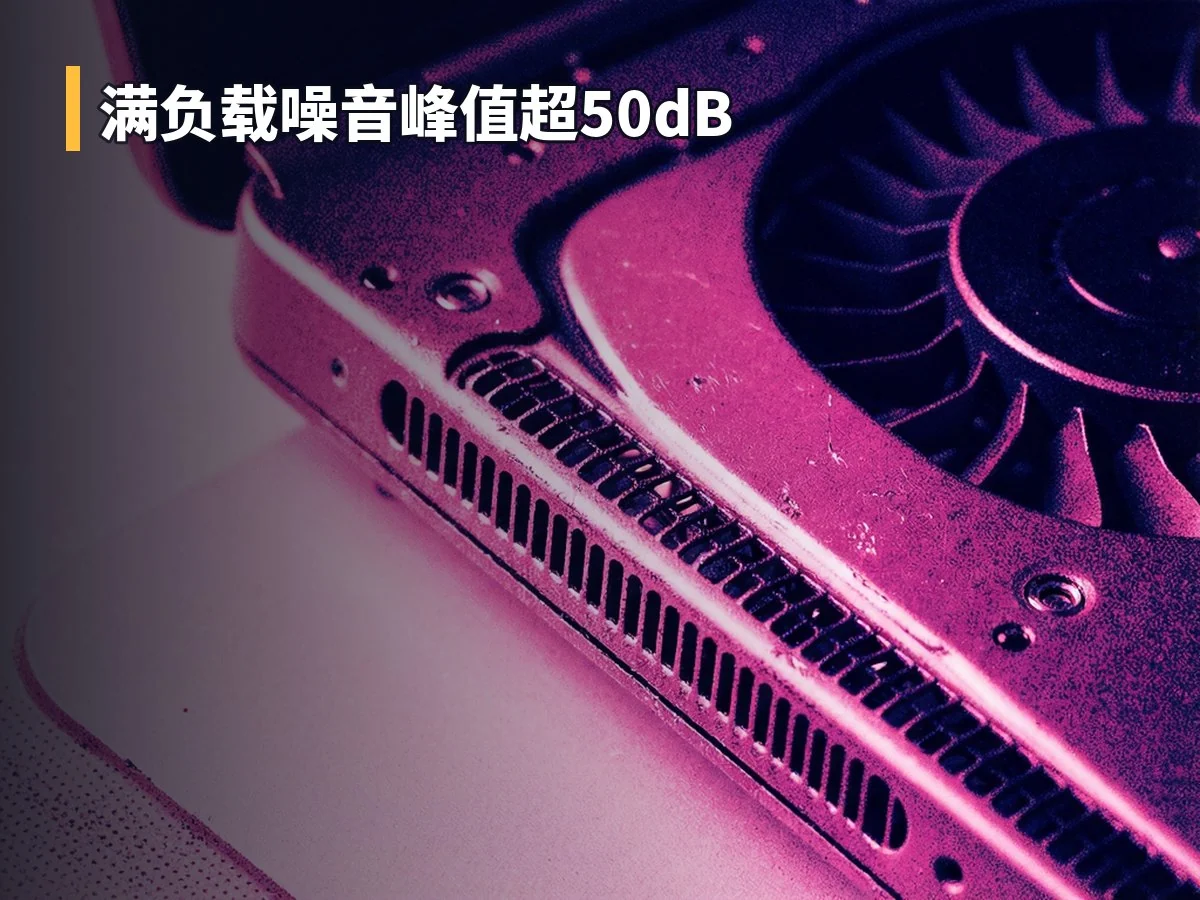 满负载噪音峰值超50dB