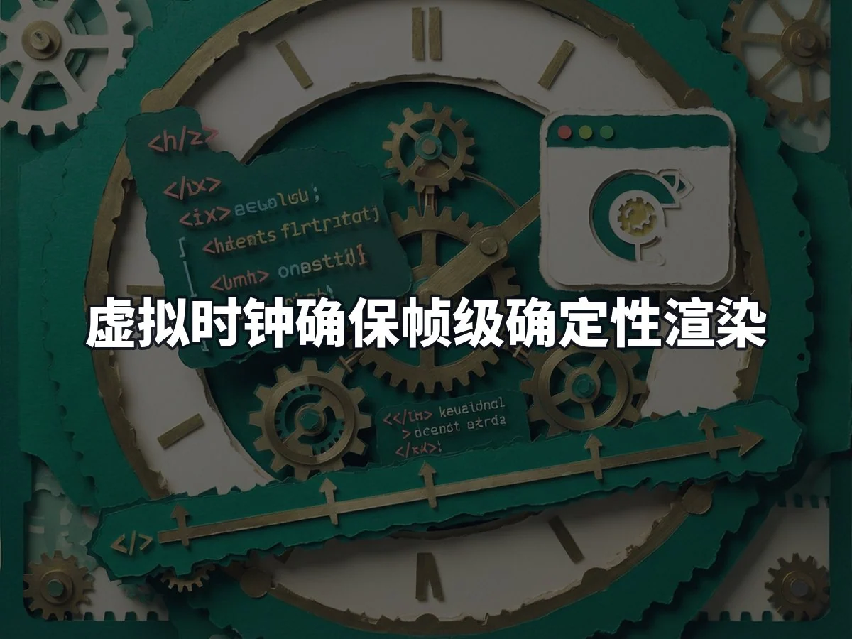 虚拟时钟确保帧级确定性渲染