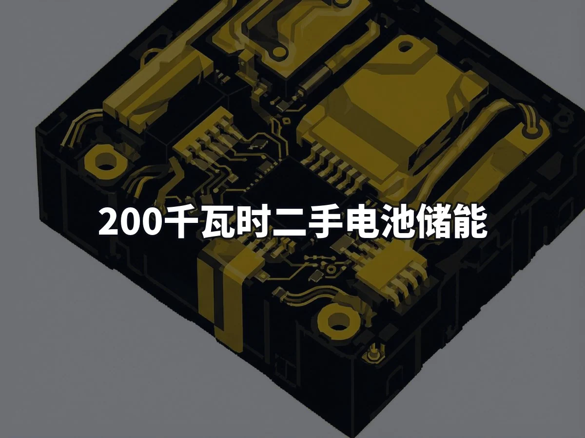 200千瓦时二手电池储能