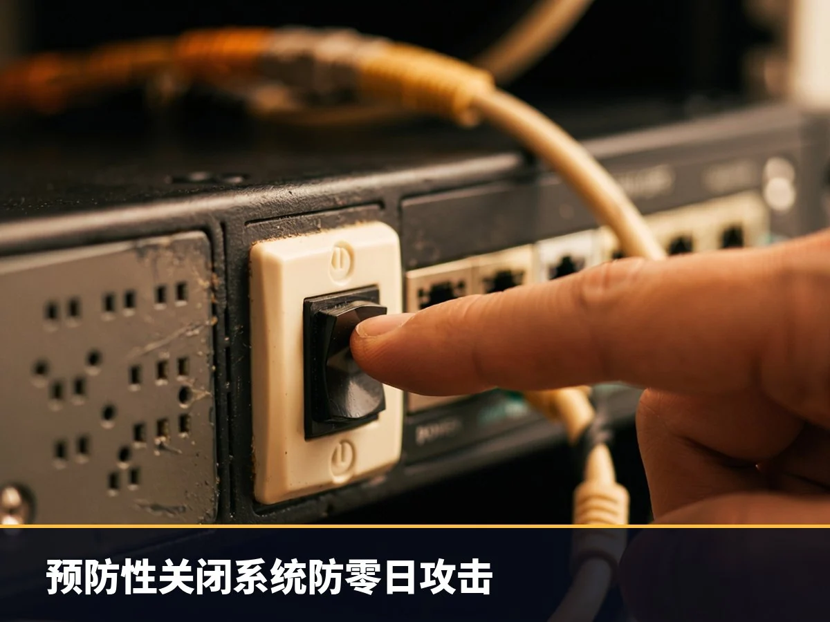 预防性关闭系统防零日攻击