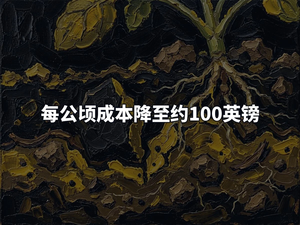 每公顷成本降至约100英镑