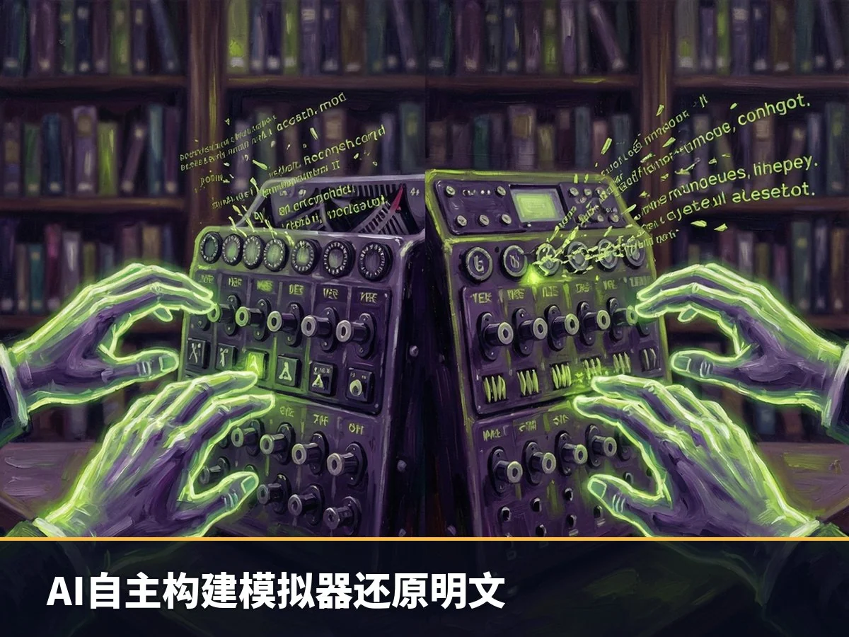 AI自主构建模拟器还原明文