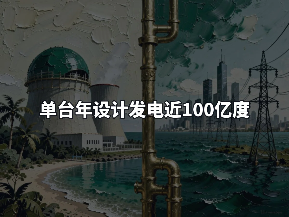 单台年设计发电近100亿度