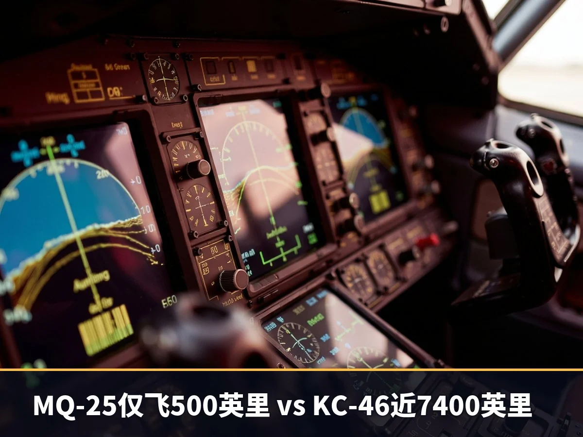 MQ-25仅飞500英里 vs KC-46近7400英里