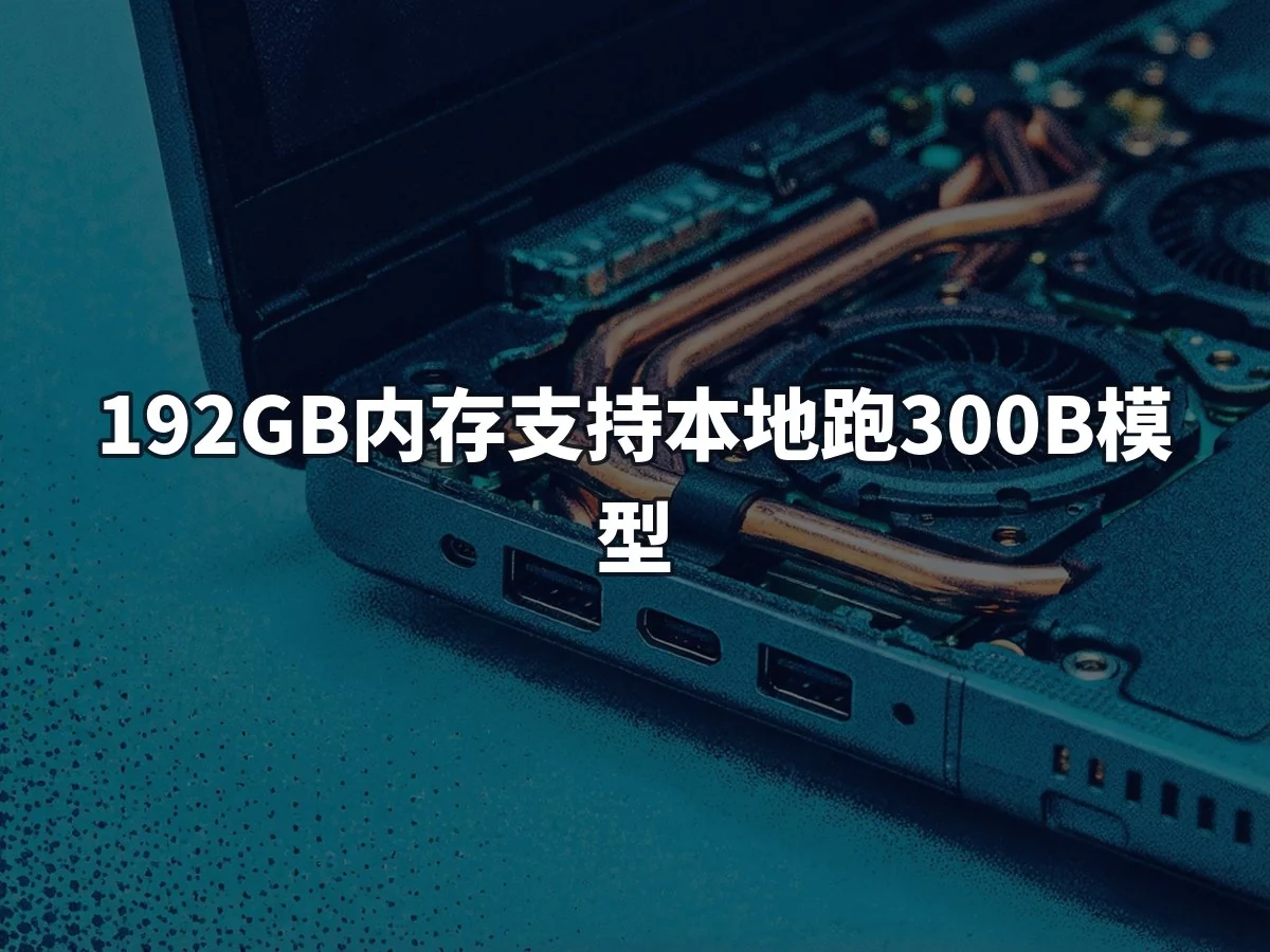 192GB内存支持本地跑300B模型