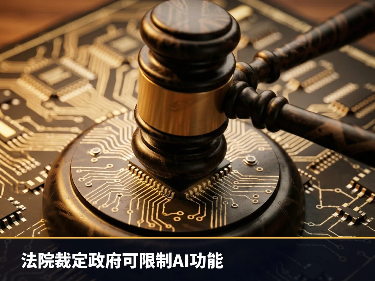 法院裁定政府可限制AI功能