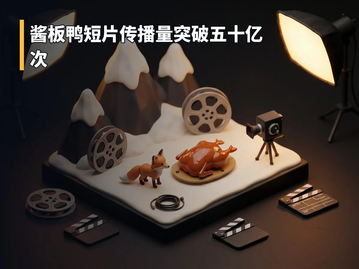 酱板鸭短片传播量突破五十亿次