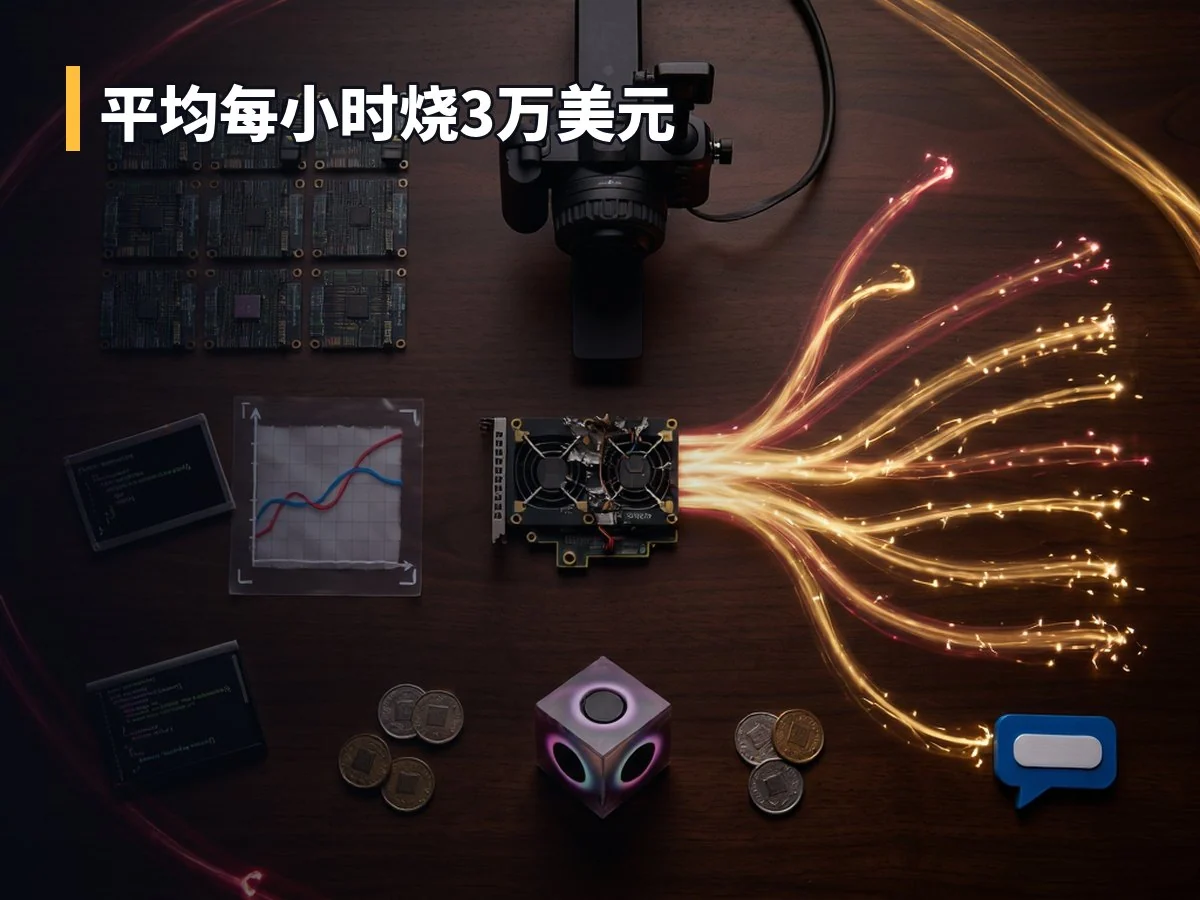 平均每小时烧3万美元
