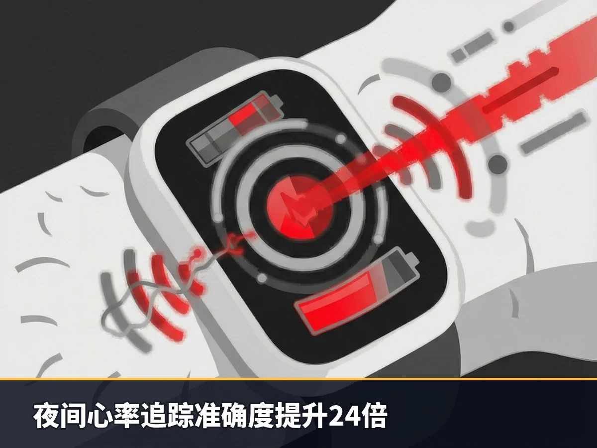 夜间心率追踪准确度提升24倍